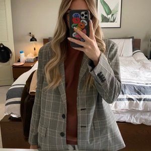 Zara Plaid Blazer